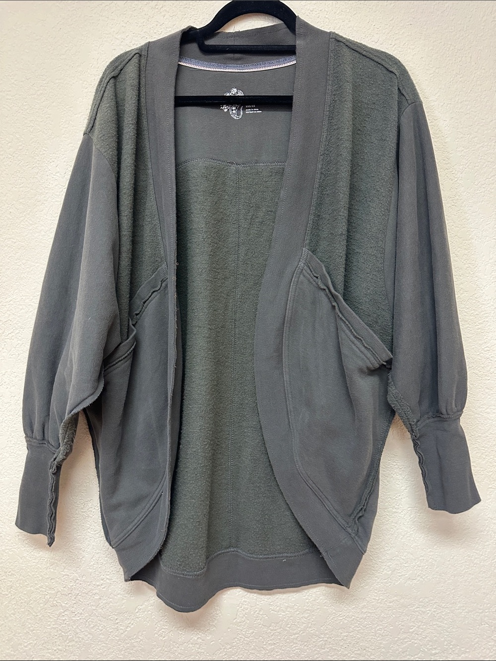 Anthropologie Pilcro womans Aunty gray Green cardigan Sweater size XS
